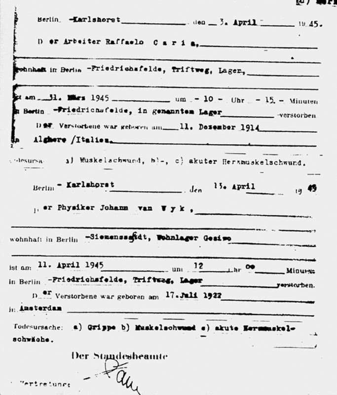 06_Der Arbeiter Raffaelo Caria geb 11 12 1914 in Italien Der Physiker Johann van Wyk geb 17 7 1922 in Amsterdam