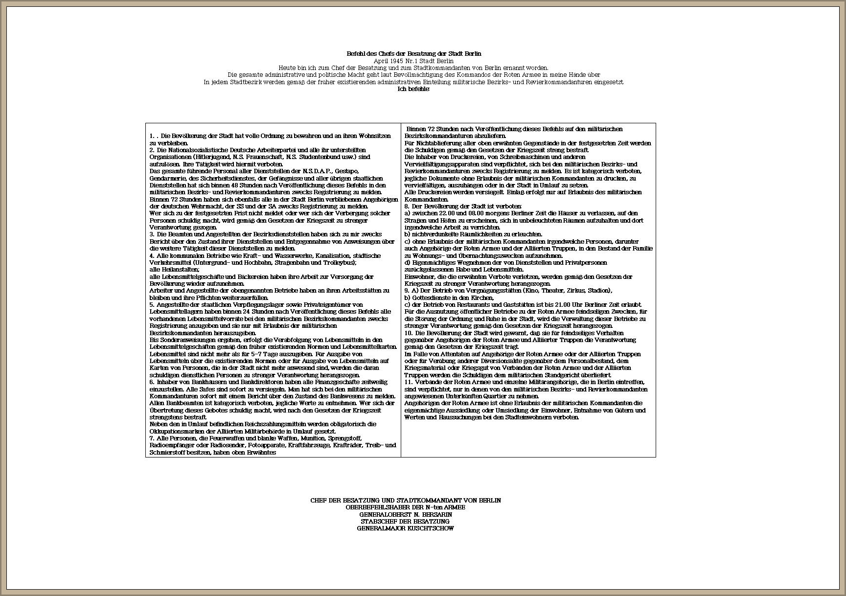 12_Befehl Nr. 1